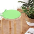 thumbnail image 4 of Mohdy 15" Washable Chair Pad,indoor/Outdoor Chair Pads,Round Seat Chair Pad,Round Cushions for Outdoor Furniture,Small Soft Sponge Seat Cushion,anti Slip Round Stool Cushion,Light Green with Ties, 4 of 7