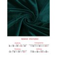 thumbnail image 5 of DARING DIVA Women's Asymmetrical Ruched Neck Long Sleeve Velvet Blouse 2XL Dark Green, 5 of 6