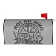 thumbnail image 2 of Xecao Not All Who Wander Are Lost2 for Mailbox Cover with Magnetic Strips, Waterproof and Sunscreen, Adds a Decorative Touch to Your Garden Yard., 2 of 9