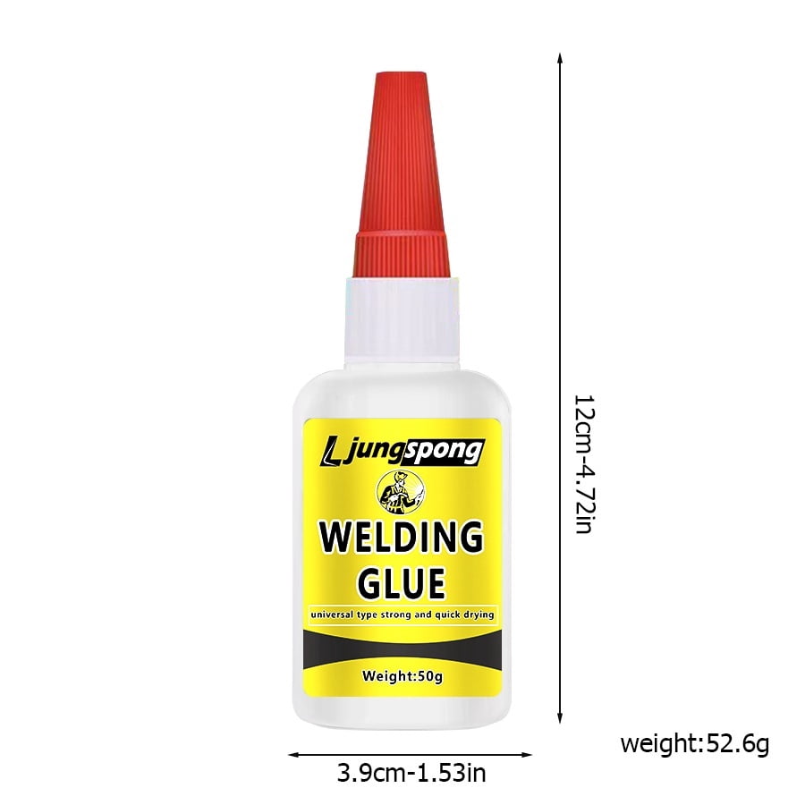 12 Count 50ml Welding High Strength Oily Glue, Super Adhesive Soldering Flux, Clear Multipurpose Repair Glue for Plastic, Wood, Ceramic and Metal Materials