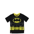 thumbnail image 2 of LEGO Batman Pajama Set for Boys, 2-Piece Polyester Shirt and Shorts Set, Size 10/12, 2 of 5