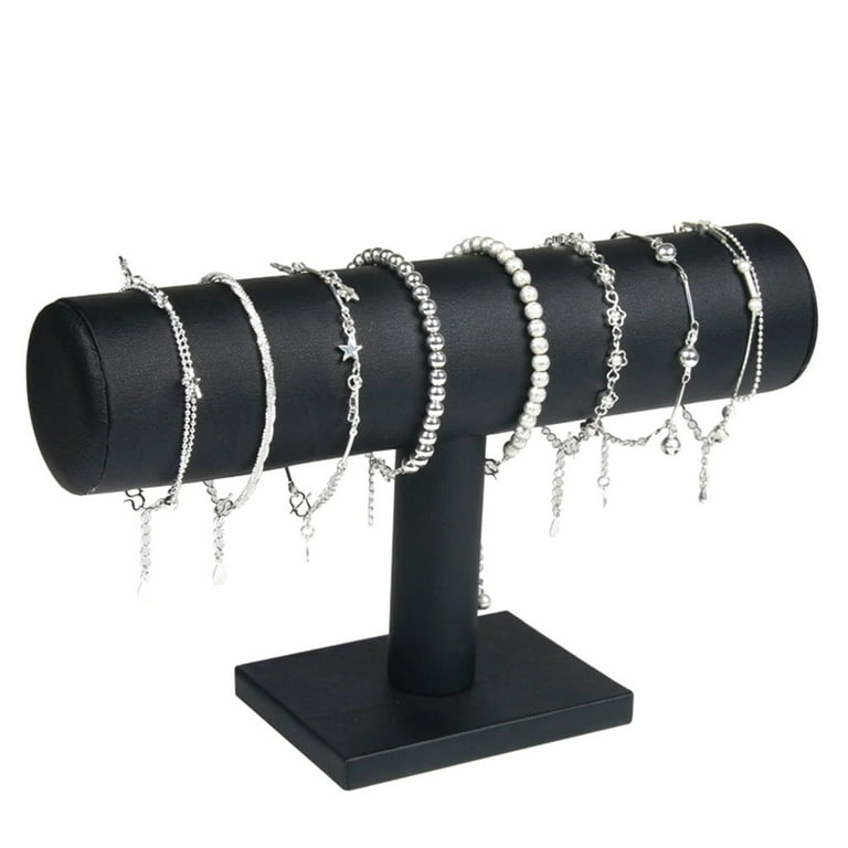 Velvet Jewelry Watch Bracelet Display Stand Holder 3-Tier Organizer Rack  Gray