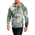 thumbnail image 6 of Camo Oversized Hoodies for Men Lightweight Graphic Outdoor Men Sweatshirts Long Sleeve Drawstring Hood with Pockets Gray S, 6 of 7