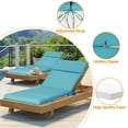 thumbnail image 6 of FKS LIFE 2PCS Outdoor Lounge Chair Cushion, Water Resistant Chaise Lounge Cushions 70*22.3*3.4 Inches Non-Slip Patio Pool Lounge Chair Cushions with Ties, 6 of 8