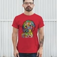 thumbnail image 3 of Tee Hunt Dean Russo Sweet Poodle T-Shirt Dog Pattern Puppy Adopt Pet Men's Tee, Red, XX-Large, 3 of 5