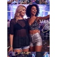 thumbnail image 6 of Anygrew Women's Summer Short Sleeve Tops Crew Neck Sexy See Through Mesh Sheer Sexy Lace T Shirt Blouse, 6 of 7
