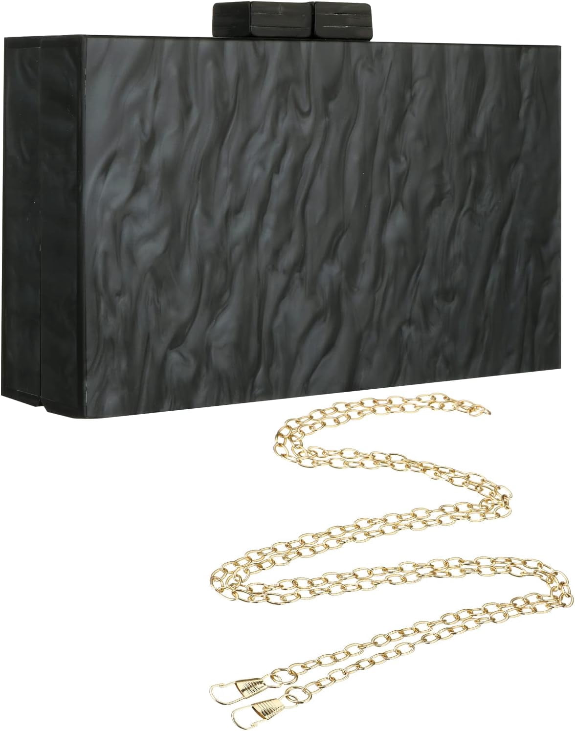 Kwuty Acrylic Clutch Purses for Women with Marbling Purses and Handbags Elegant Banquet Evening Crossbody Bag