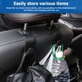 thumbnail image 5 of Car Back Seat Headrest Hooks, 4PCS Vehicle Backseat Storage Organizer Hanger, Multifunctional Auto Headrest Hidden Hook Universal for Handbag Purse Backpacks Bags and Groceries (Brown), 5 of 5