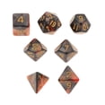 thumbnail image 1 of Juego de Dados numéricos de Acrílico Zulema 7 set Café negro, 1 of 8