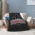 thumbnail image 6 of Campbellsville A University Logo Fleece Blanket, Very Soft Microfiber Flannel Blanket for Couch Warm and Cozy for All Seasons, Black, 6 of 6