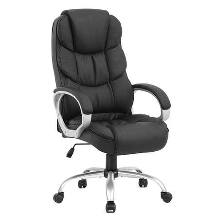 BestOffice Ergonomic Gaming Chair w/Lumbar Support, Rolling Swivel Office Chair for Adults, Black