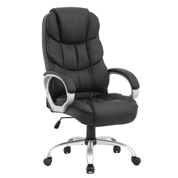 BestOffice Ergonomic Gaming Chair w/Lumbar Support, Rolling Swivel Office Chair for Adults, Black
