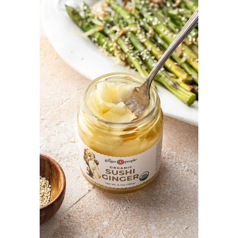 The Ginger People Organic Pickled Sushi Ginger, Japanese Sweet