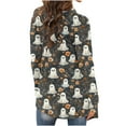 thumbnail image 5 of Drses‌‌ ‌‌‌‌‌‌‌‌‌‌‌‌Women's Halloween Pumpkin Print Cardigan - Long Sleeve Open Front Lightweight Coat, 5 of 6