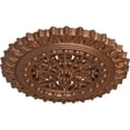 thumbnail image 3 of Ekena Millwork 18 1/2"OD x 7/8"ID x 1 1/2"P Sellek Ceiling Medallion (Fits Canopies up to 1 1/8"), Hand-Painted Polished Copper, 3 of 5