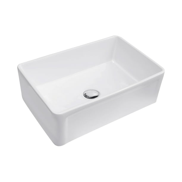 Ember Hearth 30 In Farmhouse Single Basin Kitchen Sink Undermount White Polish Ceramic Com Ember Hearth 30 In Farmhouse Single, White Farmhouse Sink