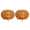thumbnail image 5 of JONATHAN Y Kairi 5.75" Modern Bohemian Indoor/Outdoor Faux Rattan Lantern Rechargeable/Cordless Dimmable Integrated LED Table Lamp, Light Brown (Set of 2), JYL7156A-SET2, 5 of 5