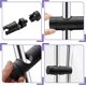 thumbnail image 5 of Soporte de cabezal de ducha para barra deslizante ajustable, soporte de ducha de mano de 18-25 mm de diámetro exterior para barra deslizante, soporte de rociador de rotación de 360 grados (negro), 5 of 7