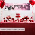 thumbnail image 5 of Koyal Wholesale Galentines Day Decorations Banner, Screw You Cupid I Have Cats | Sarcastic Anti-Valentine's Day Decor, 5 of 5
