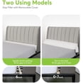 thumbnail image 3 of OasisSpace Bed Gap Filler for Headboard - Bed Wedge Pillow Stopper, Mattress Gap Filler, Bolster Pillow for Bed, Long Pillow Closes Gap Between Mattress and Headboard (Queen Size)-11, 3 of 5