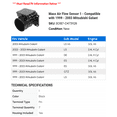 thumbnail image 2 of Mass Air Flow Sensor 1 - Compatible with 1999 - 2003 Mitsubishi Montero Sport 2000 2001 2002, 2 of 2