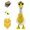 Yellow, variant on YuanGuangQ Porch Goose Clothing, White Goose Statue Festival Clothing Set, Courtyard Decoration for Home Garden Yard Patio Outdoor Holiday Festival Decor Ornament Set