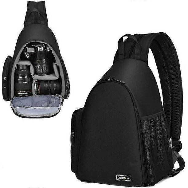 Camera Bag, Sling Camera Case Shoulder Backpack with Tripod Holder for ...