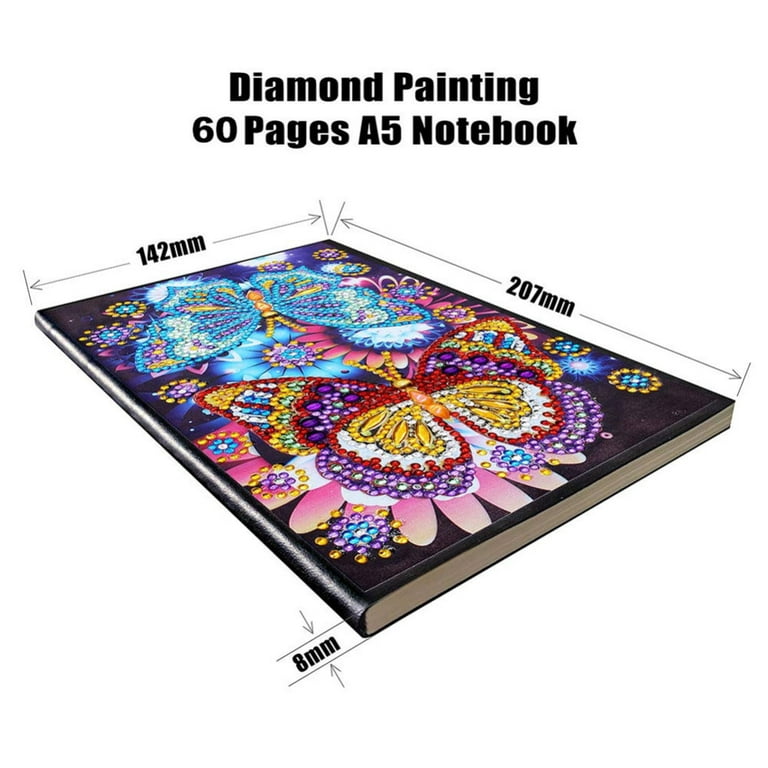 DIY 5D Diamond Painting Notebook Number Kit Rhinestone Pictures Arts Home  Decor 