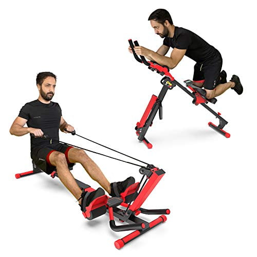 Murtisol 3In1 Foldable ABRowing Machine Folding Full-Motion Rower Ab ...