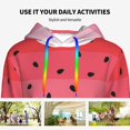 thumbnail image 4 of Haiem Watermelon for Men's Fashion Hoodies & Sweatshirts with Kangaroo Pocket,Hooded Sweatshirt with Eye-catching Drawstrings-XX-Large, 4 of 7