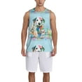 thumbnail image 4 of Easygdp A Funny Little Dalmatian Puppy Men's Mesh Basketball Jersey Quick Drying Sleeveless Shirts Fitted Muscle Tank Tops Sport Round Neck T-Shirt - 3X-Large, 4 of 9