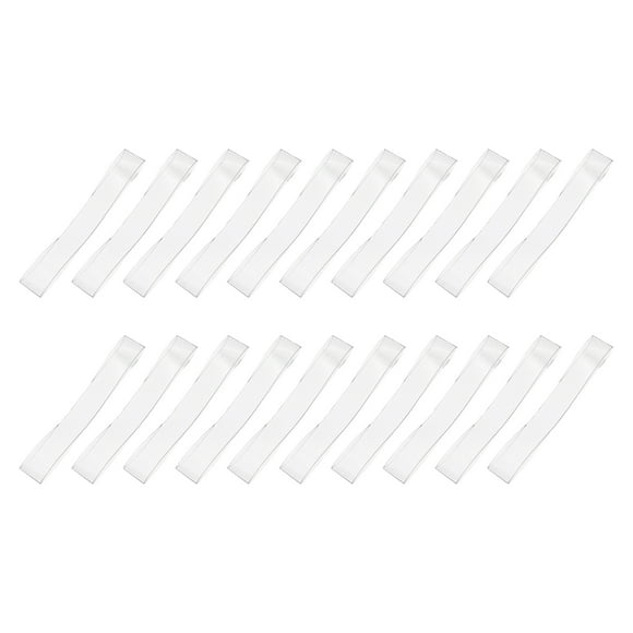 Correas de Zapato Transparentes Uxcell, 5 Pares 15mm Resina TPU Invisible para Tacones Altos, Cinta Antideslizante para Zapatos Sueltos, Transparentes