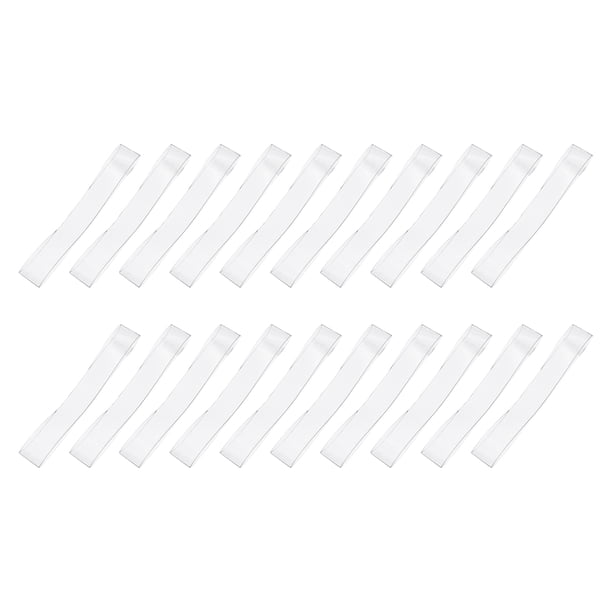 Correas de Zapato Transparentes Uxcell, 5 Pares 15mm Resina TPU Invisible para Tacones Altos, Cinta Antideslizante para Zapatos Sueltos, Transparentes