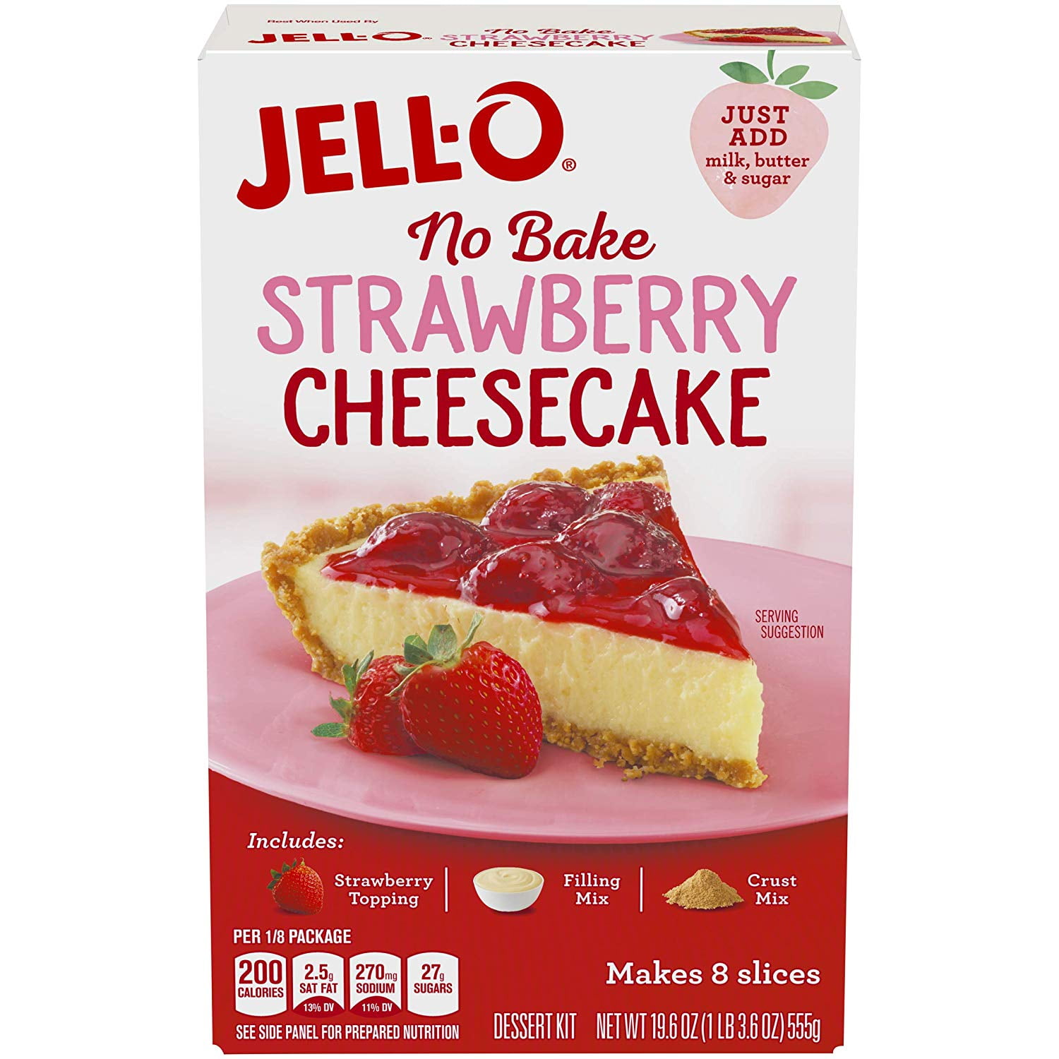 Kraftheinz Strawberry No Bake Cheesecake Dessert Kit (19.6 Oz Box