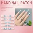 thumbnail image 2 of RAGUPEL 24Pcs Glue on Nails for Women,Hand-Drawn Lines Coffin Press on Nails,Matte Surface Long Nails,Fake Nails with Designs for Parties,Gatherings and Photo Shoots,Style1, 2 of 7