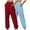 Sky Blue, variant on USNSM 2Pack Baggy Sweatpants for Women Elastic High Waist Cinch Bottom Joggers Pants Fall Lounge Workout Pants with Pockets Sky Blue S