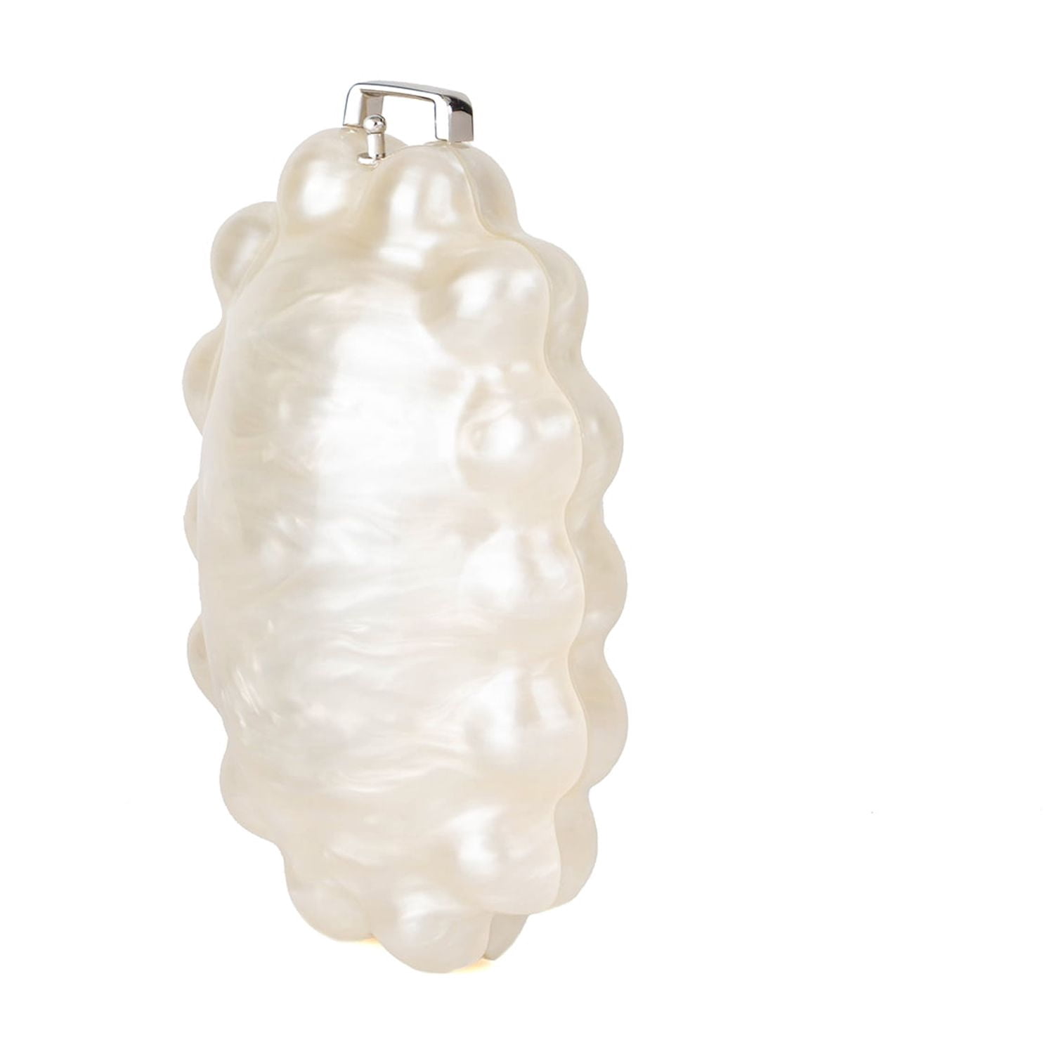 Clutch Bag for Women Luxury Pearlescent Daisy Bag with Pearl Handle Chain Strap Elegant Purse for Wedding Prom Party