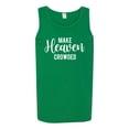 thumbnail image 2 of Wild Bobby Make Heaven Crowded Inspirational/Christian Men Graphic Tank Top, Kelly, Small, 2 of 5