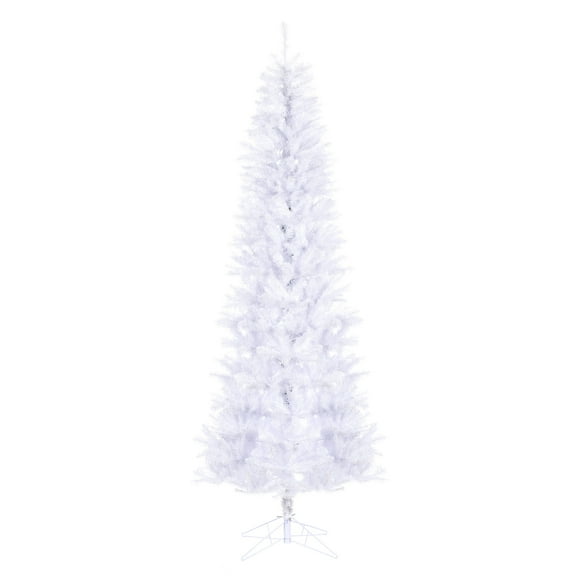 Vickerman 9.5' White Salem Pencil Pine Artificial Christmas Tree, Unlit