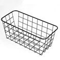 thumbnail image 1 of Wall Mounted Storage Basket Metal Hanging Wire Rack No Drilling Adhesive Kitchen Pantry Organizer With Rust Proof Coating, 1 of 3
