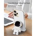 thumbnail image 5 of Compatible with Poco F5 Case for Women Men, Ultra Soft Xiaomi Poco F5 Phone Case with Stand Silicone TPU Plating Cute Astronaut Pattern Cases Cover (White), 5 of 6