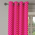 thumbnail image 3 of Ambesonne Retro Grommet Curtain, Feminine Nostalgic Design, 50" x 54", Hot Pink and Yellow, 3 of 6