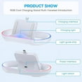 thumbnail image 5 of GAEKOL Charging Stand for PS Portal Remote Player, Portable Charge Dock Station with 14 RGB Light Modes and Type-C Cable, Charge Base Holder Accessories for Playstation 5 Portal Console, 5 of 7