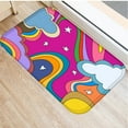 thumbnail image 5 of Colorful Flower Anti-Slip Doormat Kitchen Entrance Door Mat Velvet Carpet Indoor Floor Mats Rug 40x60cm, 5 of 6