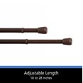 Mainstays 1828 in. Adjustable Spring Tension Curtain Rod, 7/16 in