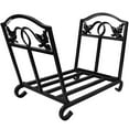 thumbnail image 4 of Porte-bûches de Foyer en Fer Forgé pour Foyer Intérieur, Poêle à Bois, Étagère Empilable, Bac à Bûches, Porte-Bois de Chauffage pour Foyer Extérieur, Supports Décoratifs en Bois, Outils et Accessoires pour Foyer, Noir Amagabeli, 4 of 4