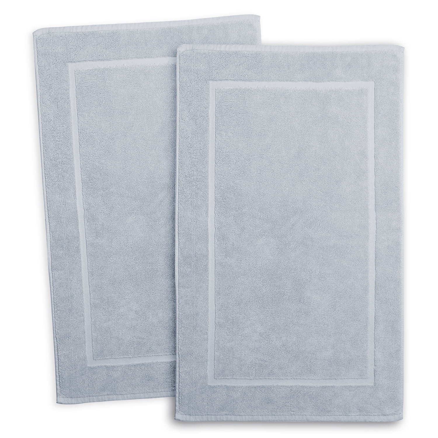 Clara Clark Bath Towels Set, 100% Cotton Luxury Softness 4 Pc Set, Ice Blue