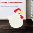 thumbnail image 5 of Glass Simulated Chicken Figurine Desktop Decorative Hen Statue for Home Office, 5 of 6