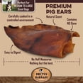 thumbnail image 6 of Brutus & Barnaby Pig Ears for Dogs Natural Chewy Dog Treats, Large Whole 25-Pack, 6 of 7