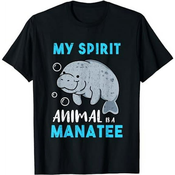 My Spirit Animal Is A Manatee Marine Biologist Vintage T-Shirt